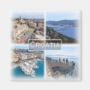 Imã HR0024 Europa, Croácia, Zagreb, Rijeka, geladeira