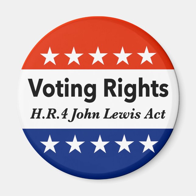 Imã HR4 Lei de Direitos de Voto John Lewis (Frente)