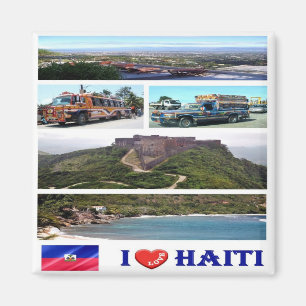 Imã HT - Haiti - I Love - Collage