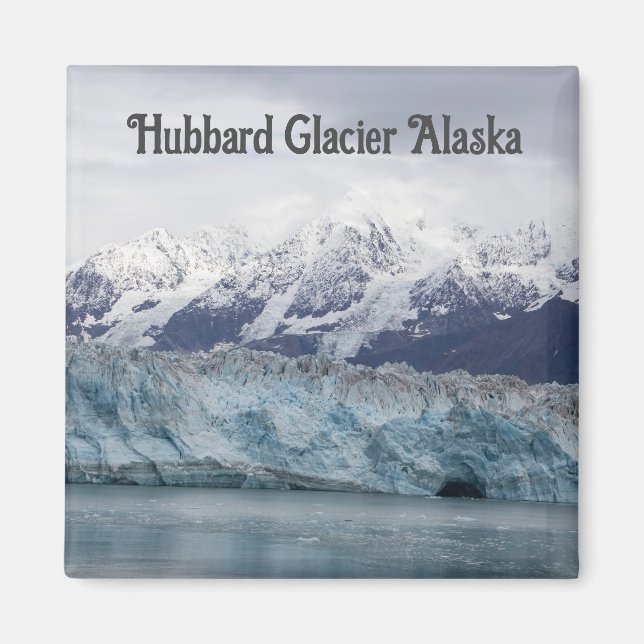 Imã Hubbard Glacier Alaska Magnet (Frente)