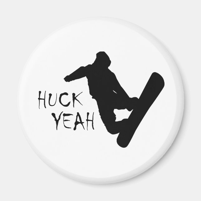 Imã Huck Sim (Snowboard) (Frente)