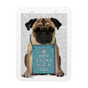 Ímã Hug a Pug