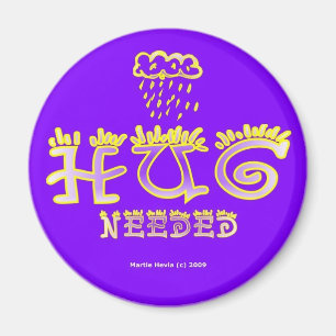 Imã Hug Necessário (2b) - Magnet Redondo