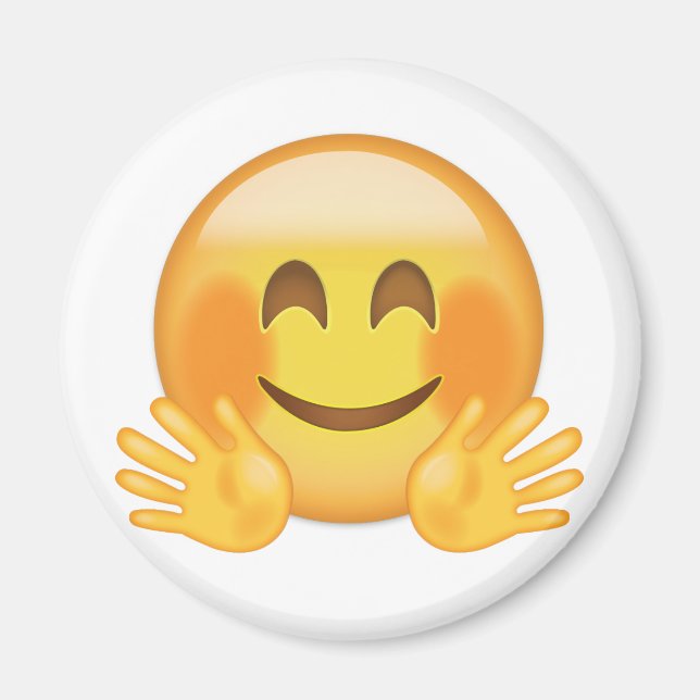 Imã Hugging Face Emoji (Frente)