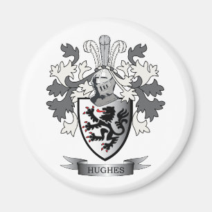 Imã Hughes Family Crest Casaco de Armas