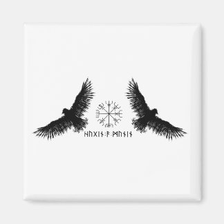 Imã Hugin & Munin | Vegvisir | Odins Raben | schwarz