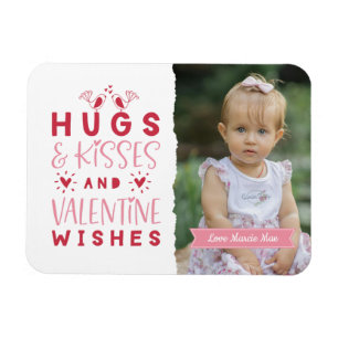 Ímã Hugs & Kisses & Dias de os namorados