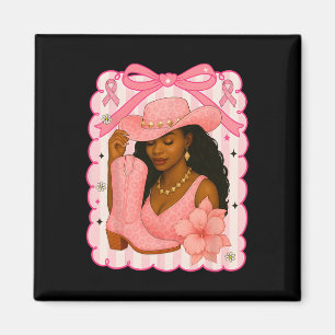 Imã Hugvyn Breast Cancer Boot Pink Western Bla