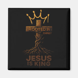 Imã Hugvyn Jesus É Rei Enraizado Cruz Cristã Bíblia