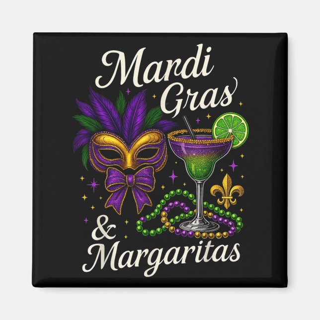 Imã Hugvyn Mardi Gras And Margaritas Louisiana New Orl (Frente)