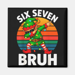 Imã Hugvyn Six Seven 6 7 Meme Dabbing Elfo Alegre Nata