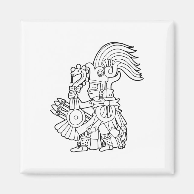 Imã Huitzilopochtli Asttec Deus Asttec Mitologia Mayan (Frente)