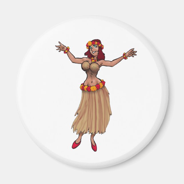 Imã Hula Girl Magnet (Frente)
