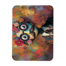 Humanoide Whimsso com Olhos Grandes e Cabelos Flor