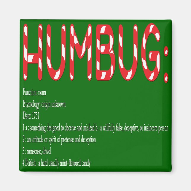 Imã HUMBUG: definição (Frente)
