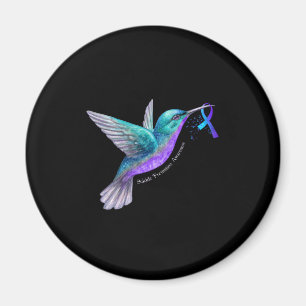 Imã Hummingbird Roxo Azul Fita Suicídio