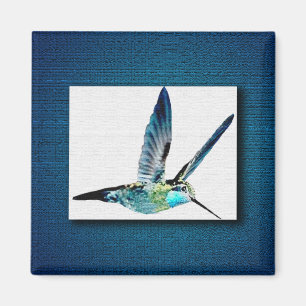 Imã Hummingbird Trocado por Azul