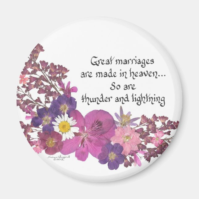Imã humor casamento (Frente)