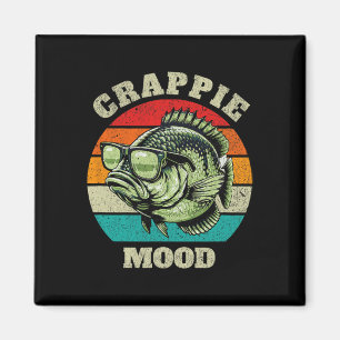 Imã Humor Crappie Humor Retro Pesca Sarcástico Pai Hom