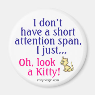Imã Humor curto do gatinho da capacidade de