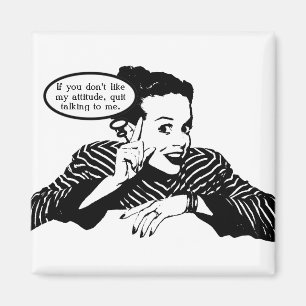 Imã Humor da Mulher Retrora