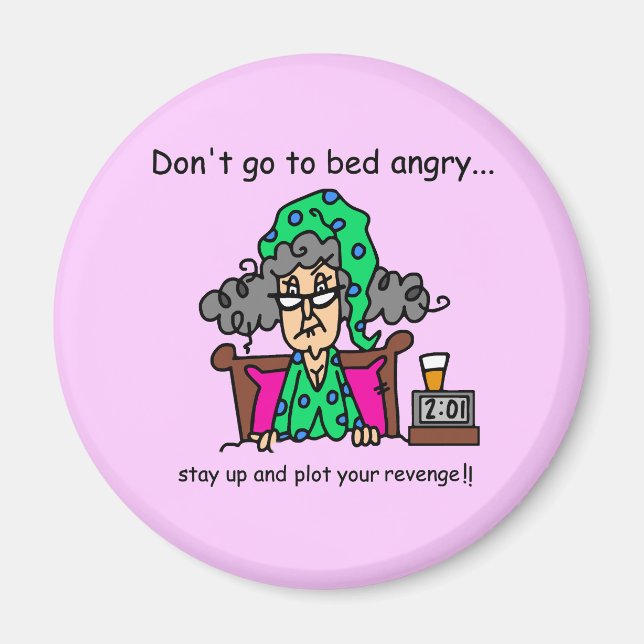 Imã Humor das horas de dormir (Frente)