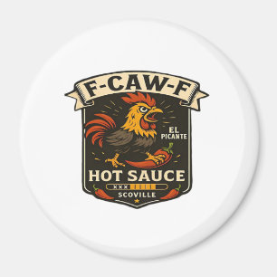 Imã Humor de Corvo Engraçado Gótico F-Caw-F