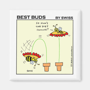 Imã Humor de dieta dos desenhos animados gordos