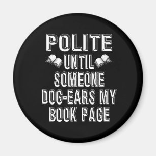 Imã Humor de Livros de Orelhas de Cachorros