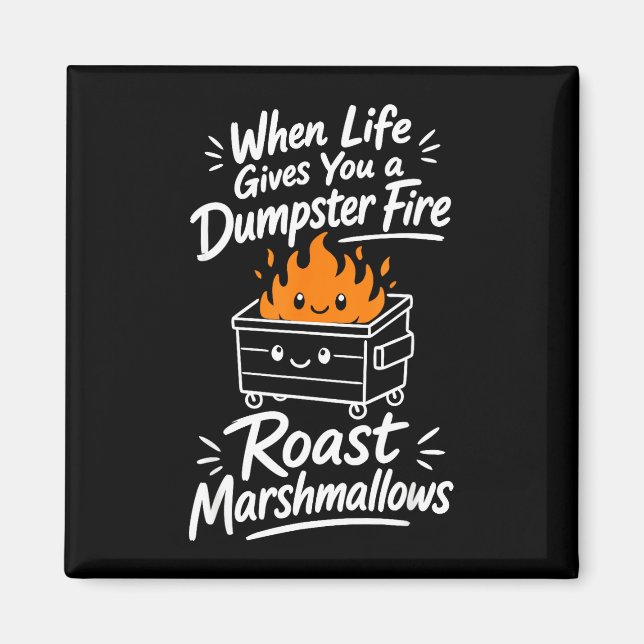 Imã Humor de marshmallow  (Frente)
