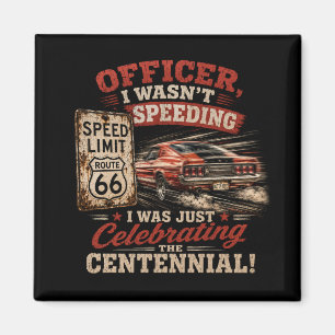 Imã Humor de Muscle Car do Centenário da Rota 66