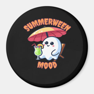 Imã Humor De Summerween No Halloween Kawaii Fantasma N
