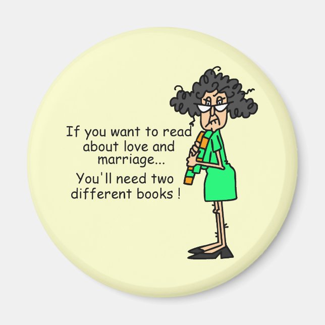 Imã Humor do amor e do casamento (Frente)