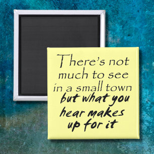 Imã Humor engraçado da piada da cidade pequena das