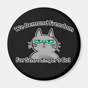 Imã Humor engraçado do geek do gato de Schrodinger