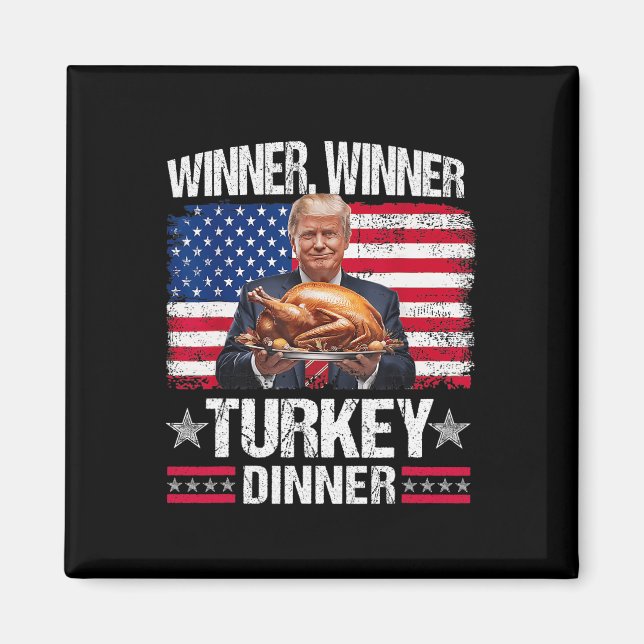 Imã Humor Engraçado Vencedor do Trump (Frente)