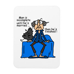 Ímã Humor então terminado incompleto do casamento