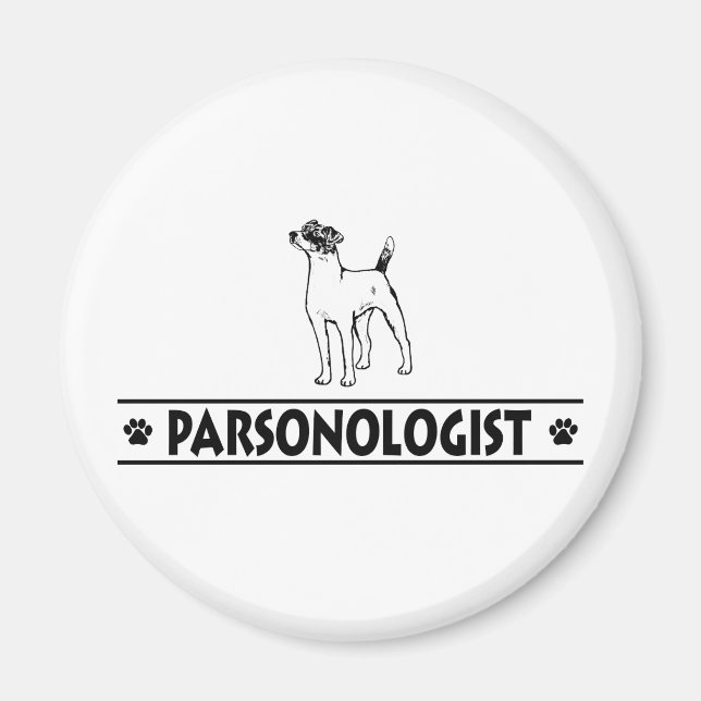 Imã Humor Parson Russell Terrier (Frente)