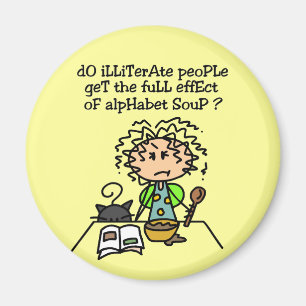 Imã Humor Pessoas analfabeto