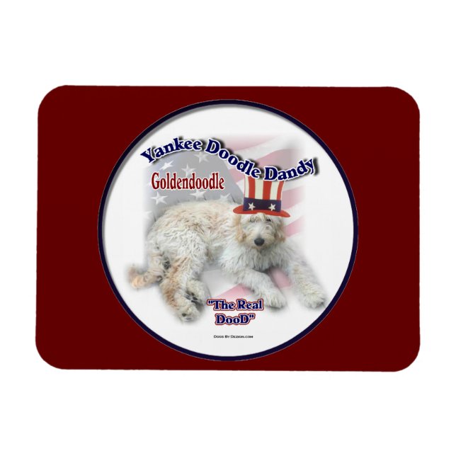 Ímã Humor Policial Goldendoodle (Horizontal)