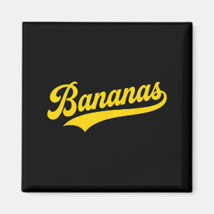 Imã Humor Retrô de Banana Bananas Clássico Homens Mulh