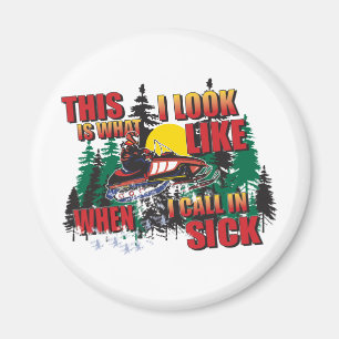 Imã Humor Snowmobiling
