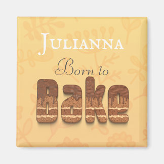 Imã humor tipográfico de nascer a cozinhar