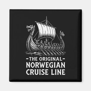 Imã Humor Viking Original da Linha de Cruzeiro Noruegu