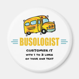 Imã Humorous Yellow School Bus Driver Funny