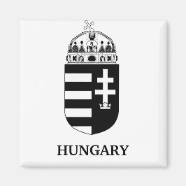 Imã Hungarian Coat of Arms Contemporary Monochrome Art