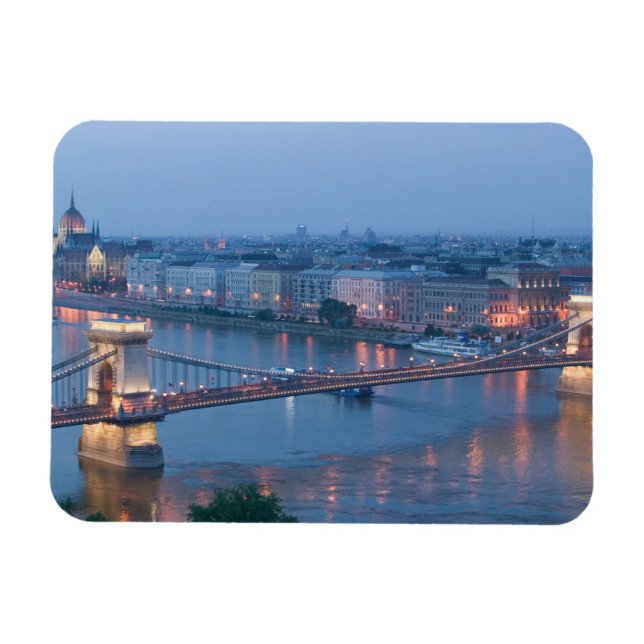 Ímã HUNGRIA, Budapeste: Ponte Szechenyi (Cadeia), 3 (Horizontal)