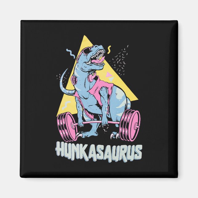 Imã Hunkasaurus T Rex Dinossauro Engraçado Ginásio e T (Frente)