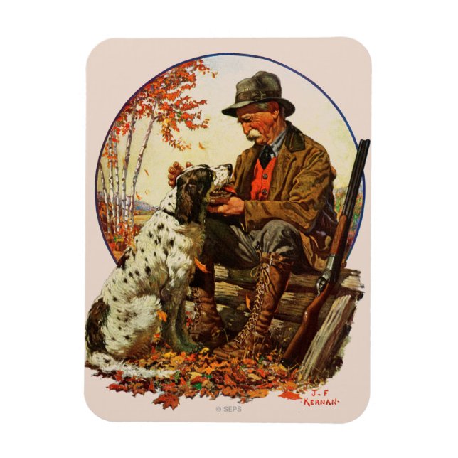 Ímã Hunter e Spaniel (Vertical)