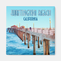 Huntington Beach Pier California Vintage